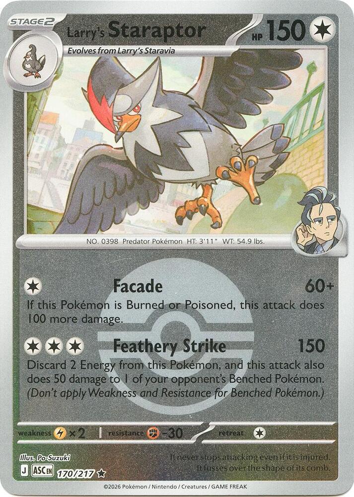 Ascended Heroes Larry's Staraptor [Ball] Pokémon card